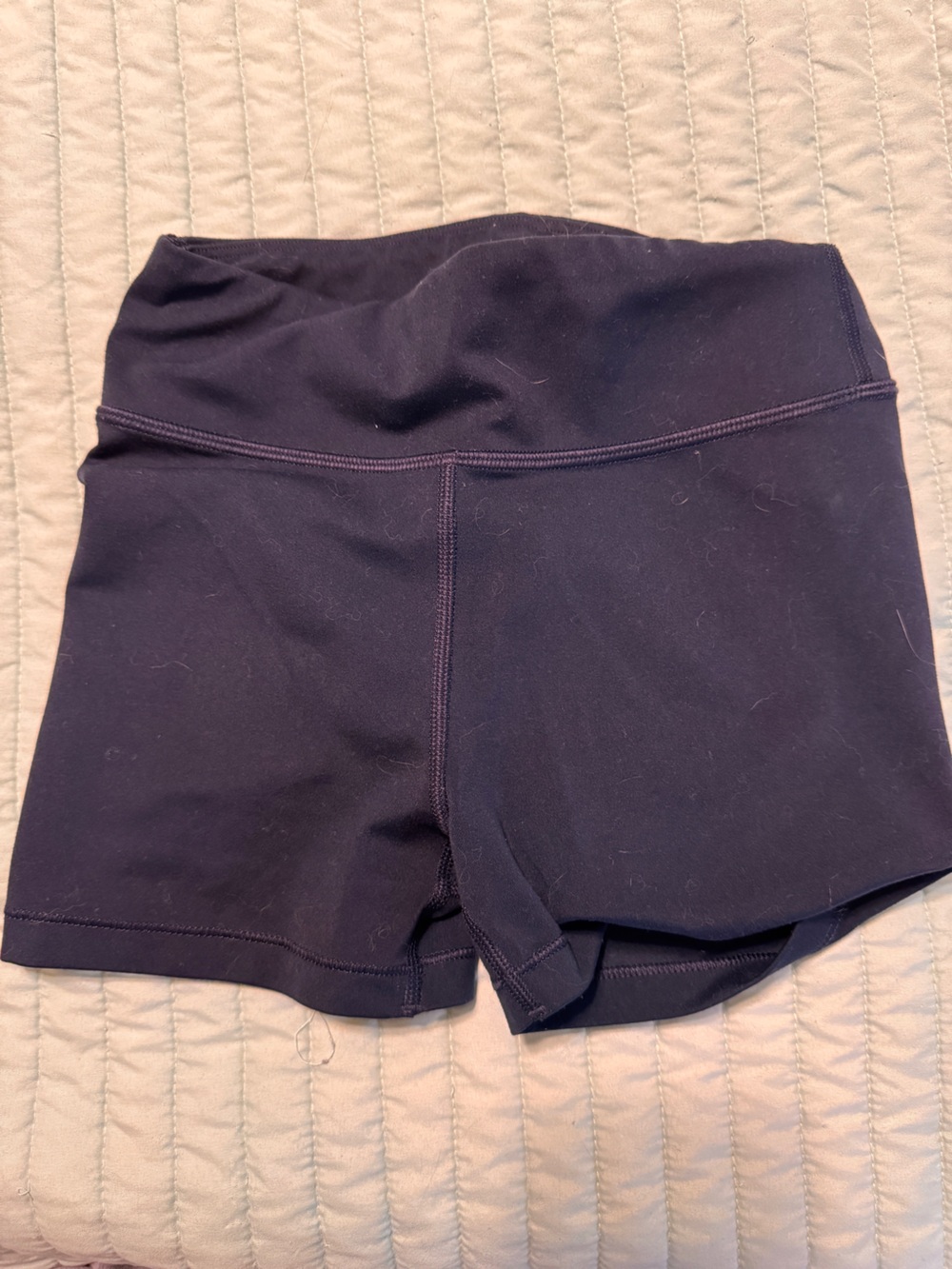 Athleta Girl Navy Blue High-Rise Workout Shorts